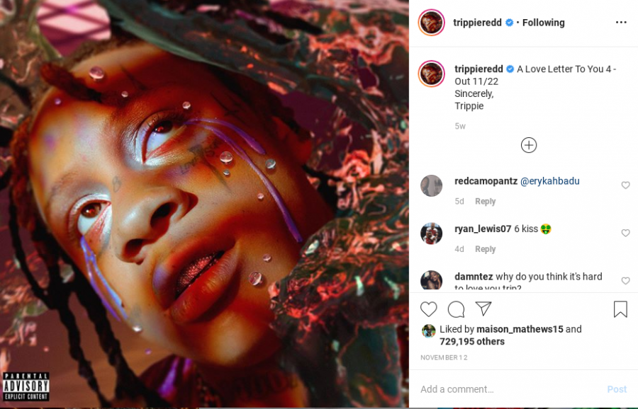 Trippie Redd Reaches No. 1 on Charts with A Love Letter to You 4