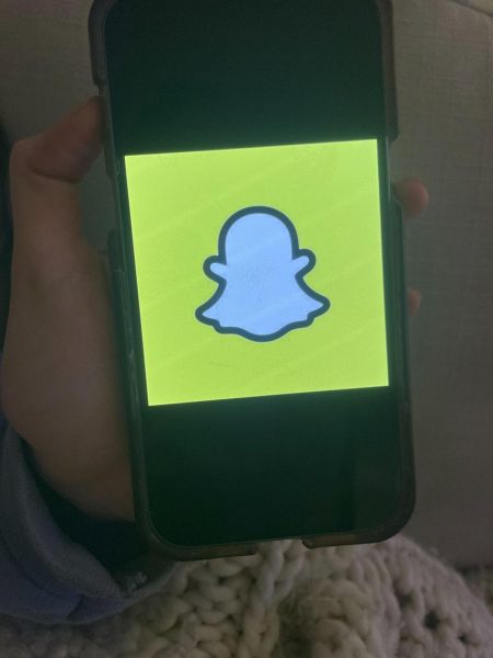 The logo of popular social media app Snapchat