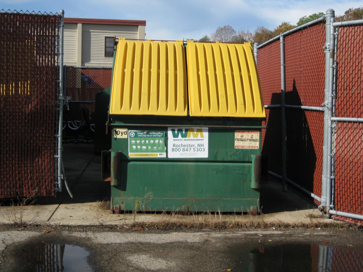 Photo of  waste bins at PHS.