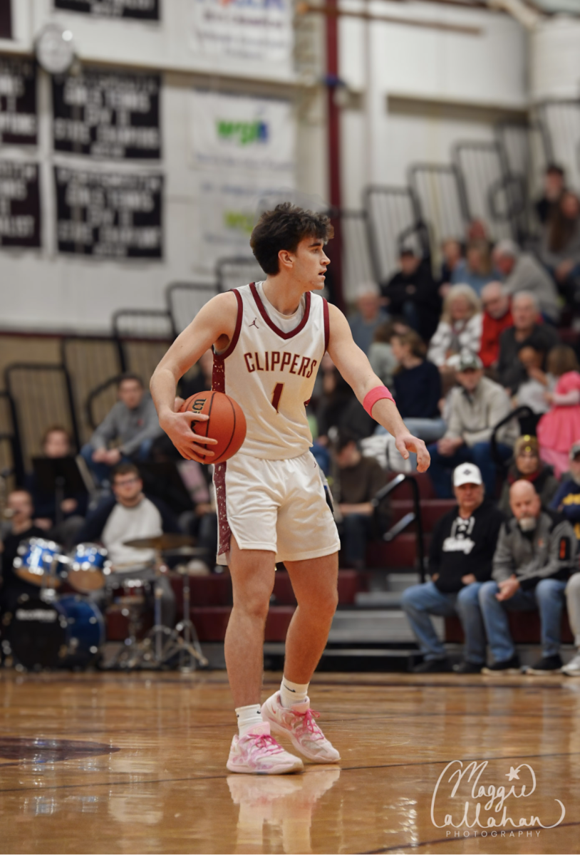 Ferola starting the offense against Winnacunnet at PHS January, 2 2026.